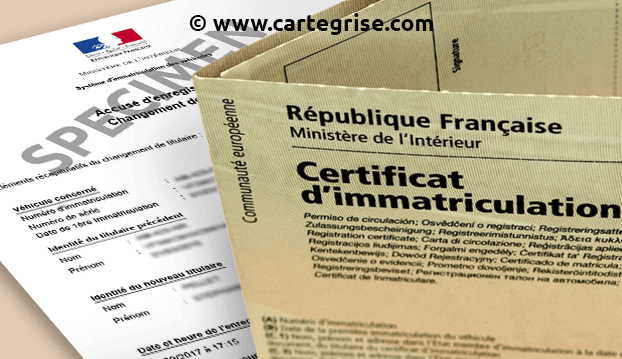 Certificat d’immatriculation